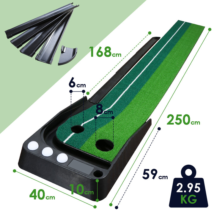 Sonnewelt Golf Putting Mat Auto Return Golf Mat