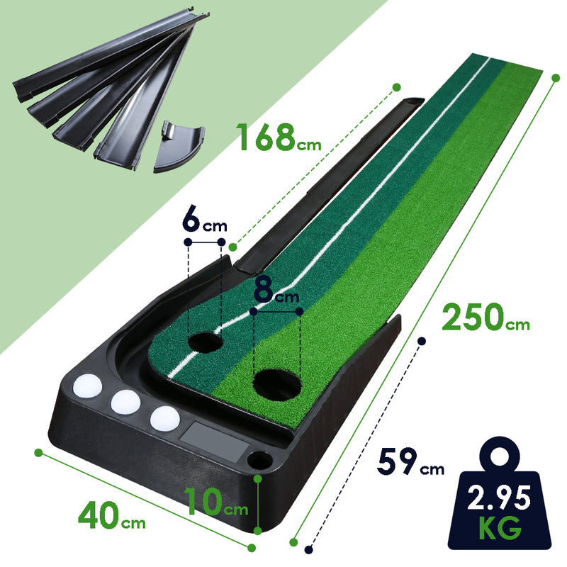 Sonnewelt Golf Putting Mat Auto Return Golf Mat