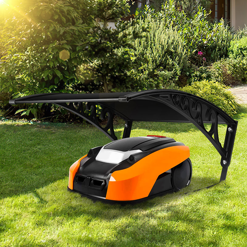 Sonnewelt Mähroboter Garage Dach Carport Schwarz