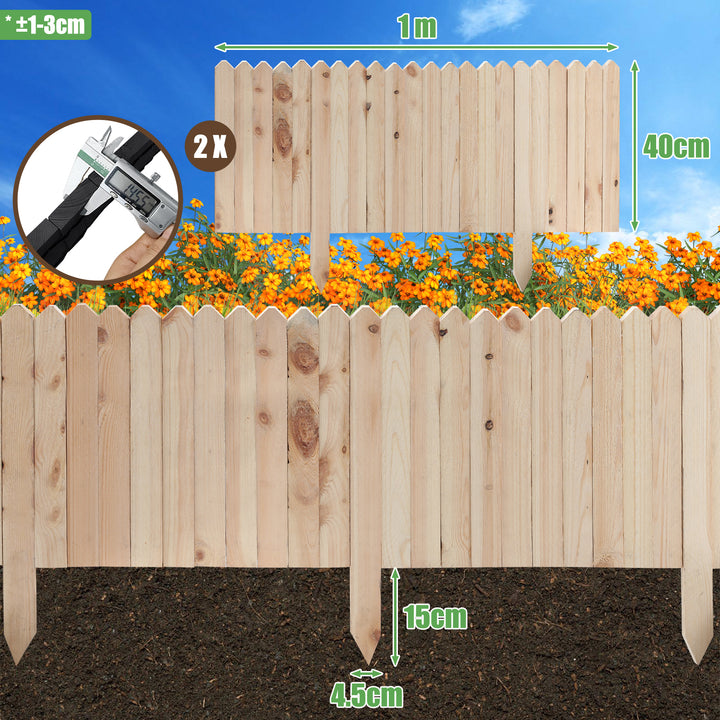 Sonnewelt Rasenkante Beeteinfassung Gartenzaun Holz