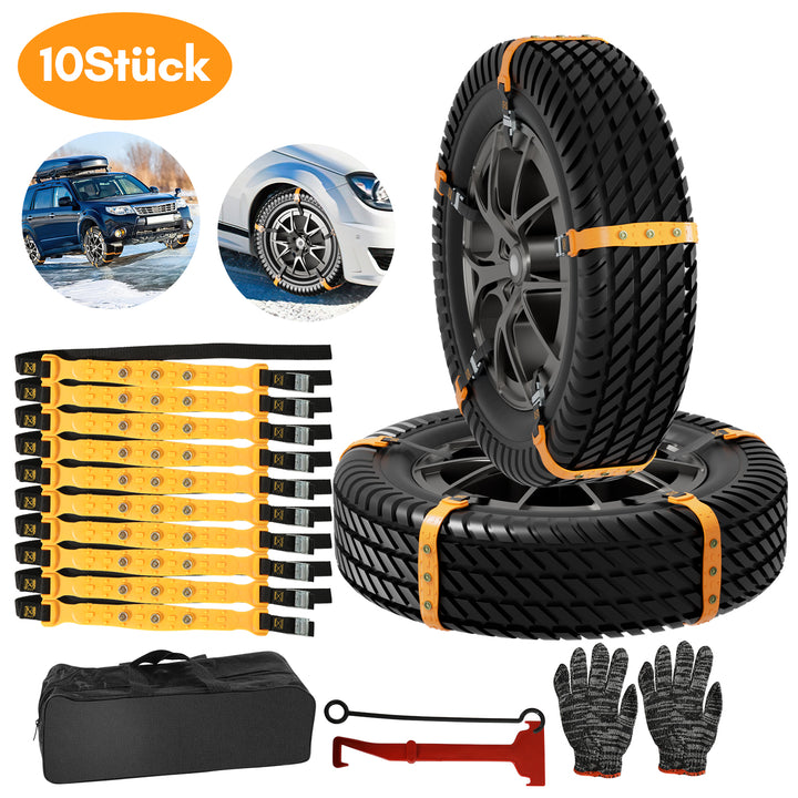 Sonnewelt Snow Chains Emergency Anti-Slip 10 Pieces