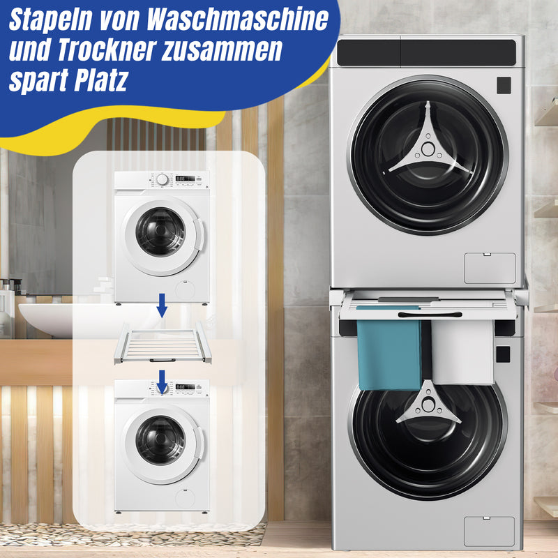 Sonnewelt Zwischenbaurahmen Waschmaschine Universal mit Ausziehbarer