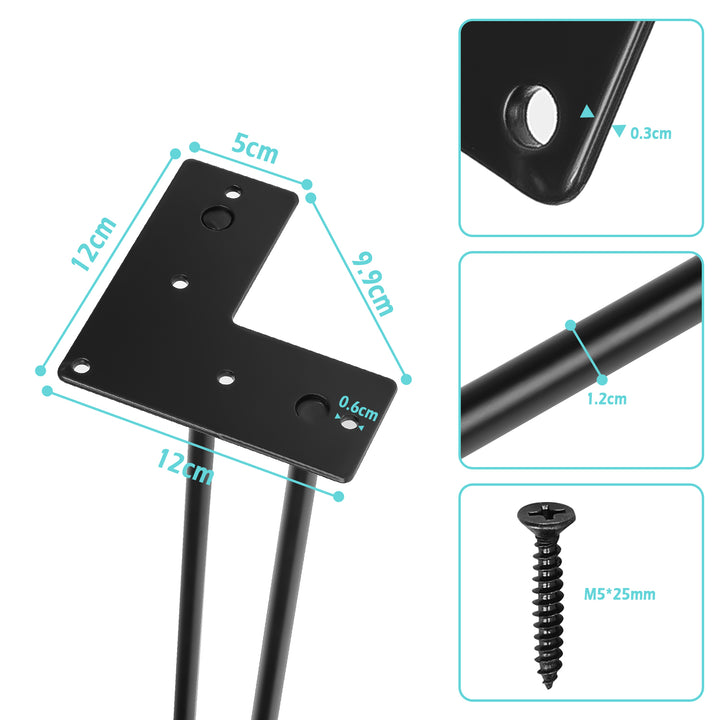 Sonnewelt Hairpin Legs table legs metal black