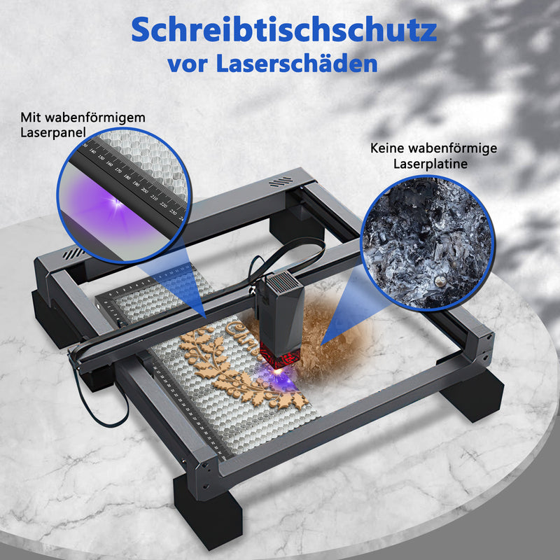 Sonnewelt Wabentisch für Laser Graviermaschine 400x400x22mm