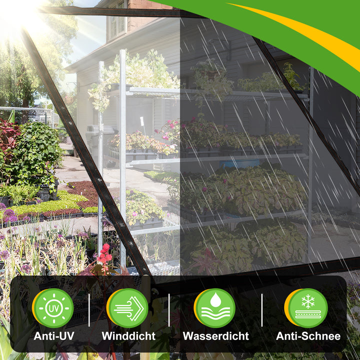 Sonnewelt Transparent Tarpaulin Waterproof with eyelets