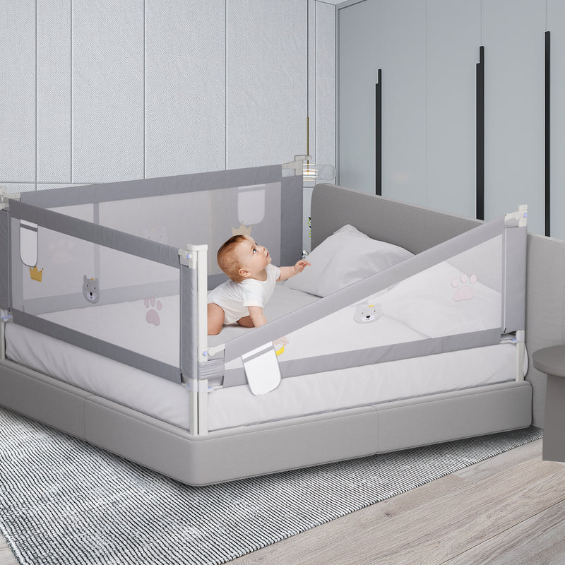 Sonnewelt Bettgitter Kinderbettgitter Höhenverstellbar