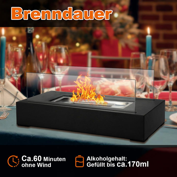 Sonnewelt table fireplace bio ethanol fireplace 170ml