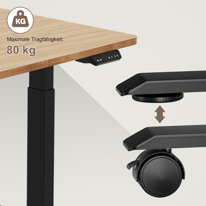 Sonnewelt Höhenverstellbarer Elektrisch Tischgestell Schreibtisch Elektrischer(Neue Version)