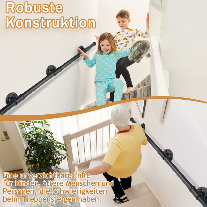 Sonnewelt Handlauf Treppe Edelstahl Handlauf Schwarz