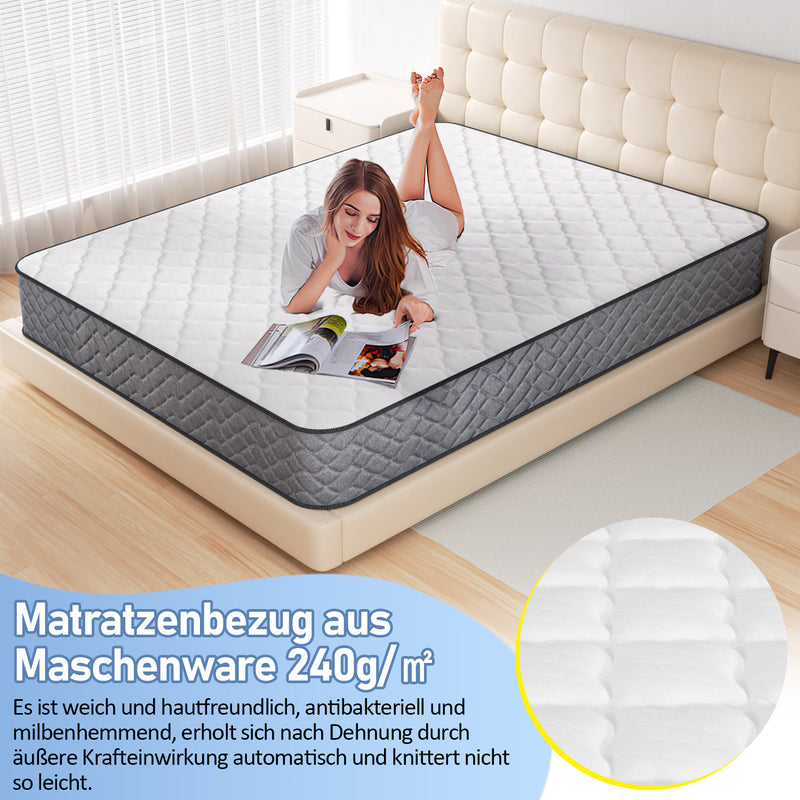 Sonnewelt Matratze Taschenfedermatratze 7 Zonen Elastizität H3