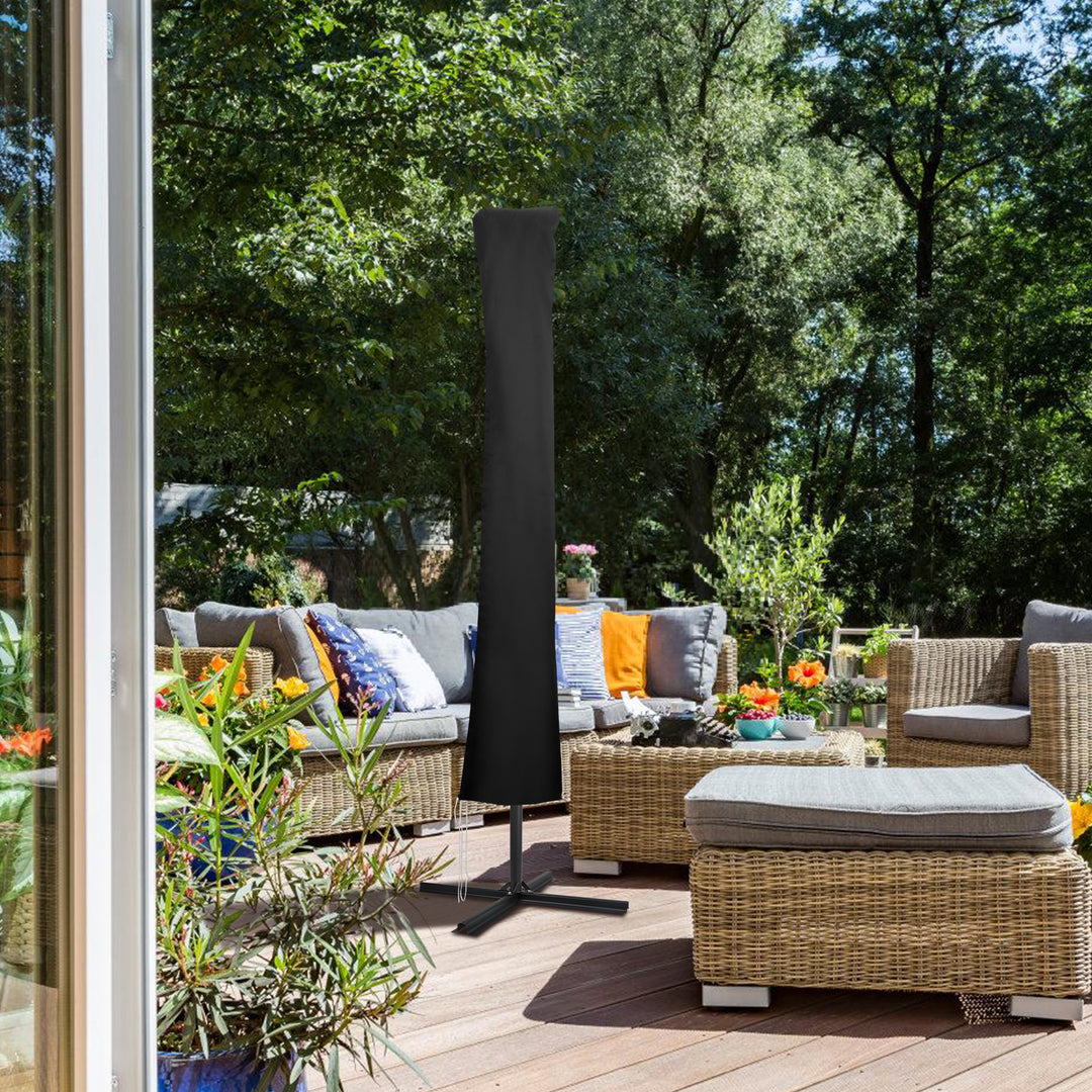 Sonnewelt Sonnenschirm Schutzhülle Abdeckung mit Stab