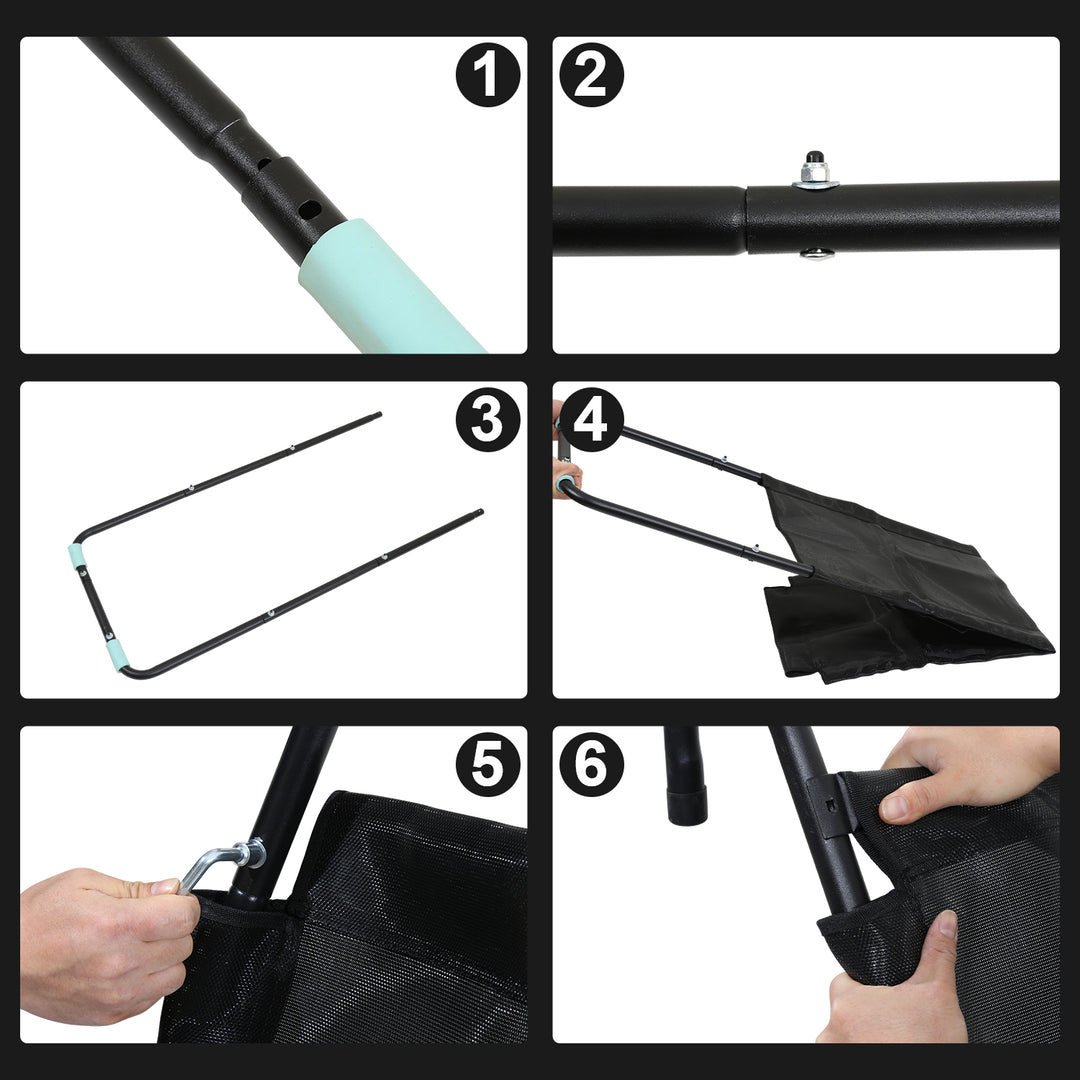 Sonnewelt Trampolin Rutsche 150cm Belastbar 100KG