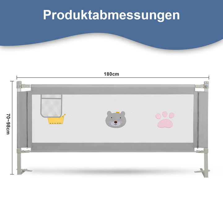 Sonnewelt bed rail children's bed rail height adjustable