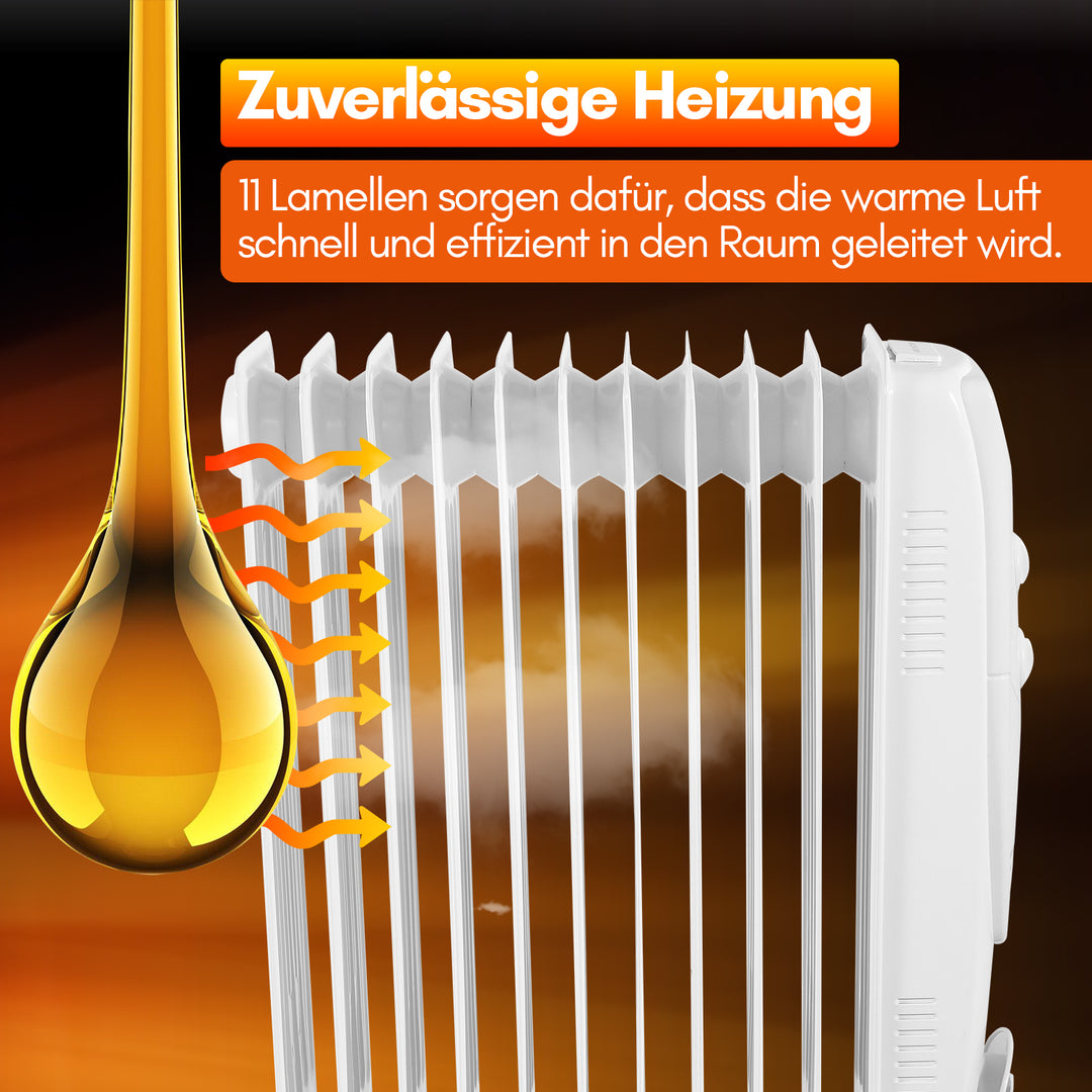Sonnewelt oil radiator electric heater with thermostat 2500W
