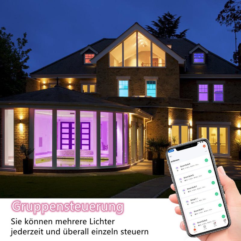 Sonnewelt 24W LED Deckenlampe Dimmbar RGB Alexa