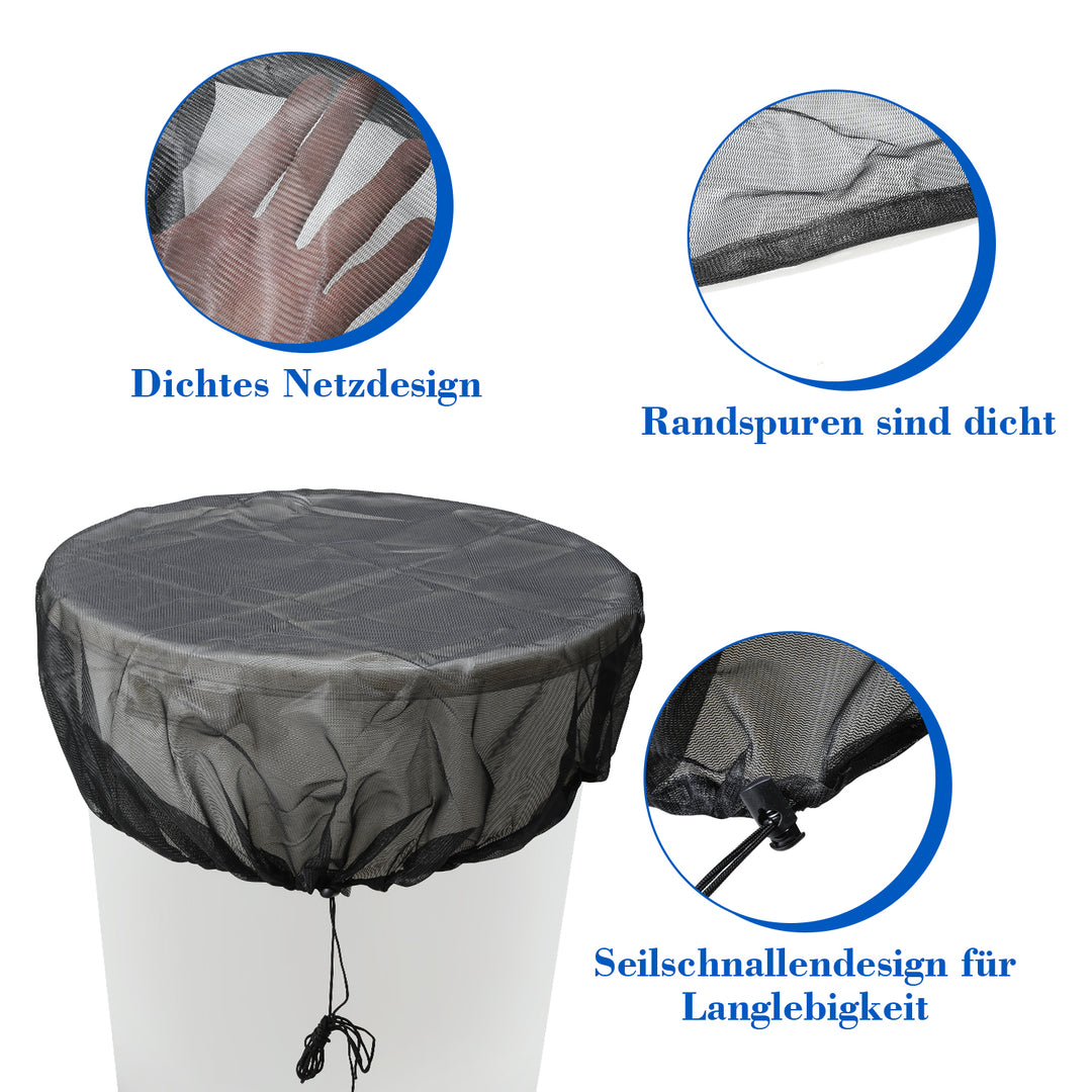 Sonnewelt Regentonne Netz Abdeckung 95cm