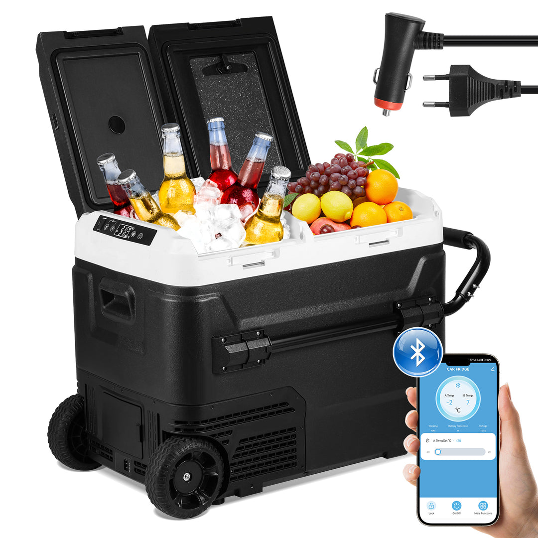 Sonnewelt Kompressor Kühlbox Kühlschrank 50L KFZ APP