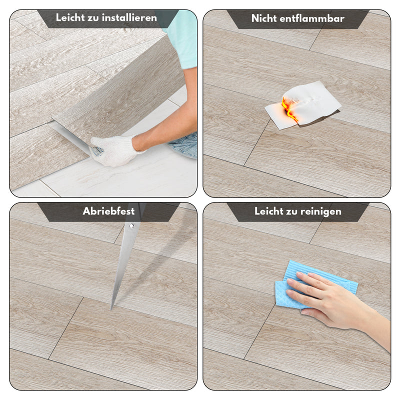 Sonnewelt Vinylboden Selbstklebend Laminat Dielen