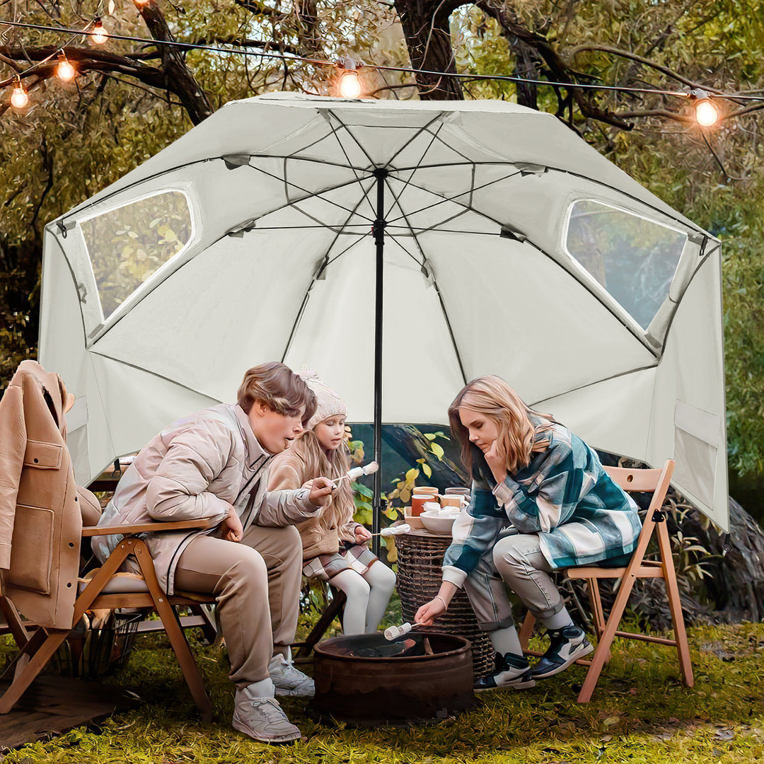 Sonnewelt parasol with side wall 210cm