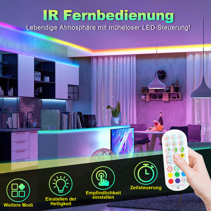 Sonnewelt Neon LED Streifen Lichtschlauch Außen 2-10M
