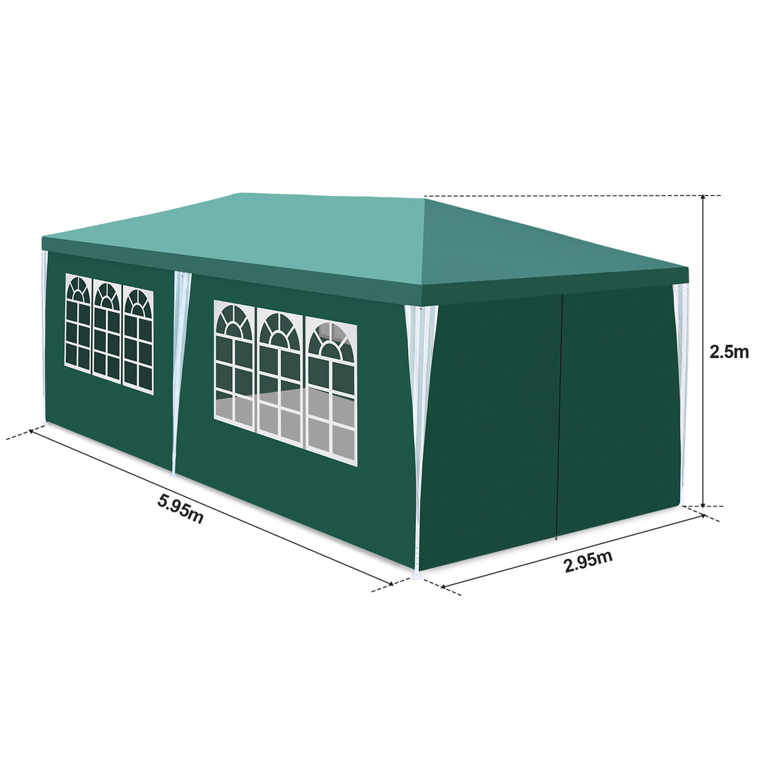 Sonnewelt Pavilion 3x6m Party Tent Waterproof with Side Panels