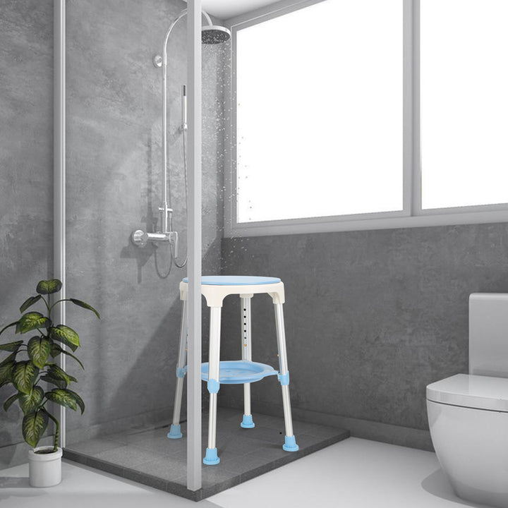 Sonnewelt shower stool 360° rotatable with pallets