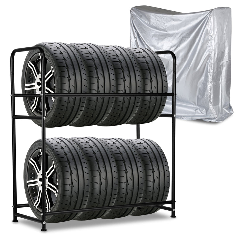 Sonnewelt Reifenregal Reifenständer für 8 Reifen