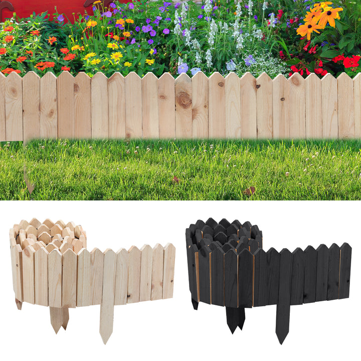 Sonnewelt Rasenkante Beeteinfassung Gartenzaun Holz