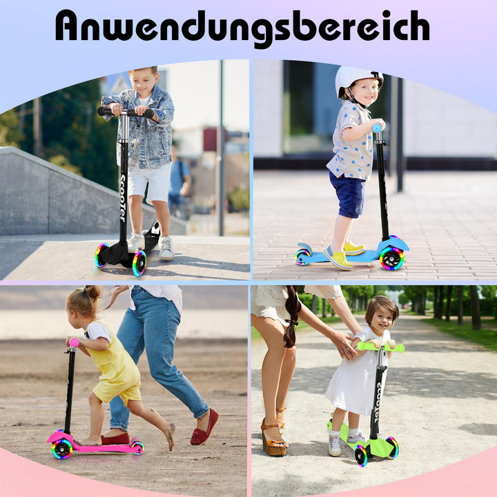 Sonnewelt children's scooter with LED wheels