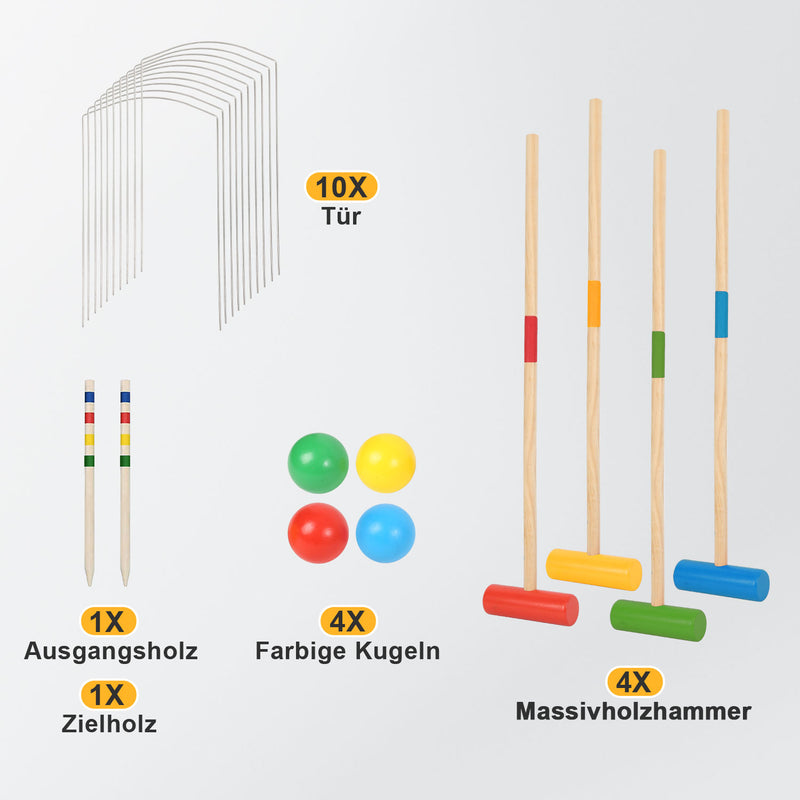 Sonnewelt Croquet Game 2-4 Players Croquet Set