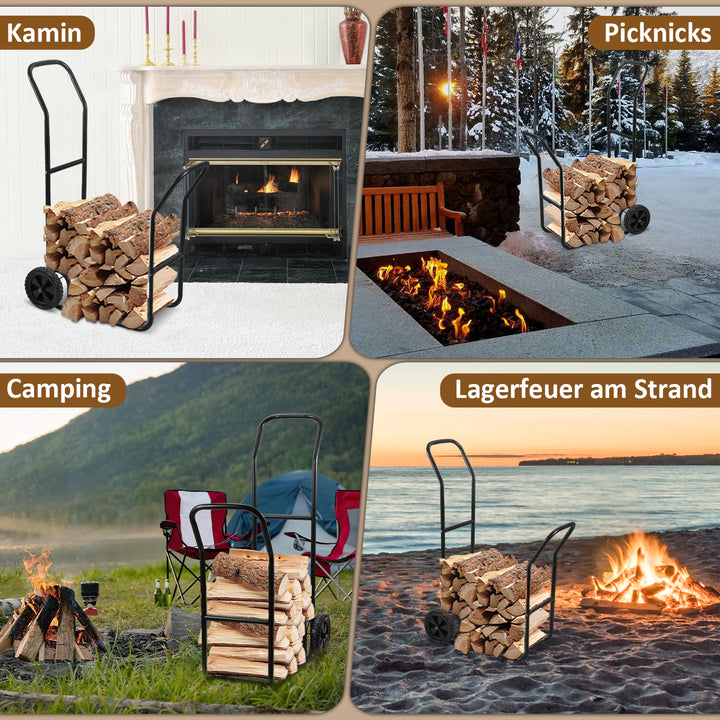 Sonnewelt Kaminholzwagen Holzwagen Brennholzwagen