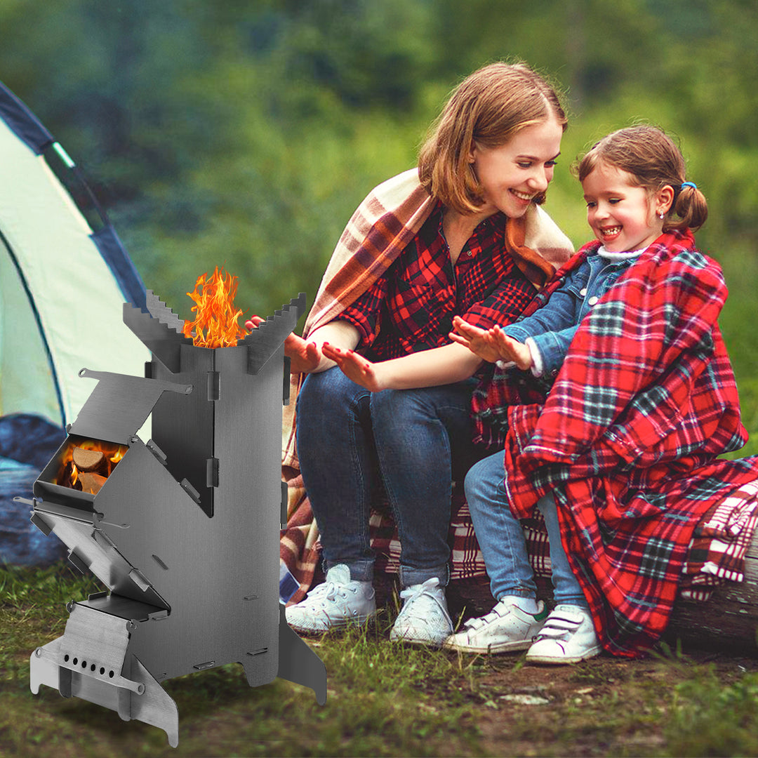 Sonnewelt Raketenofen  Fire Gusseisen Stove Grillplatte