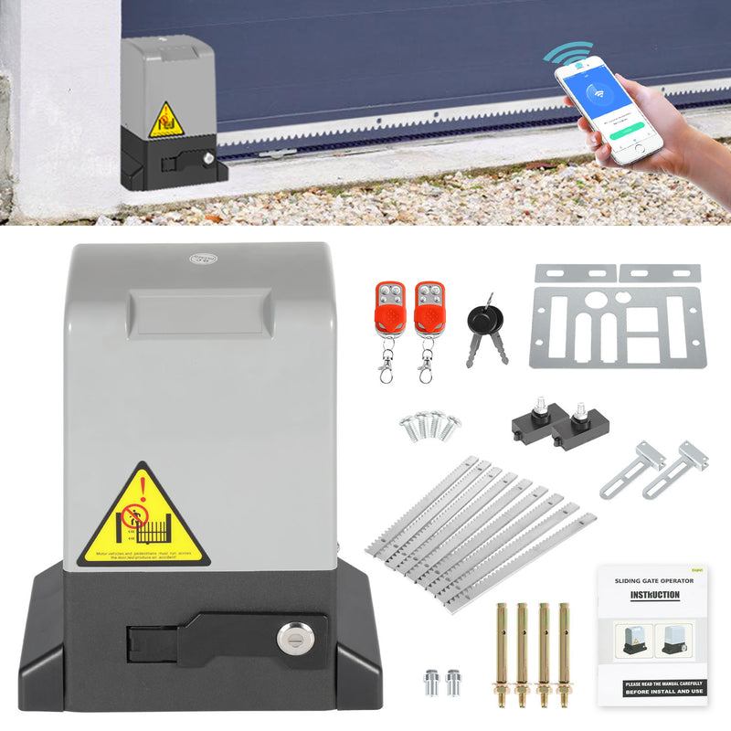 Sonnewelt Schiebetorantrieb Garagentorantrieb mit App-Steuerung 370W/550W