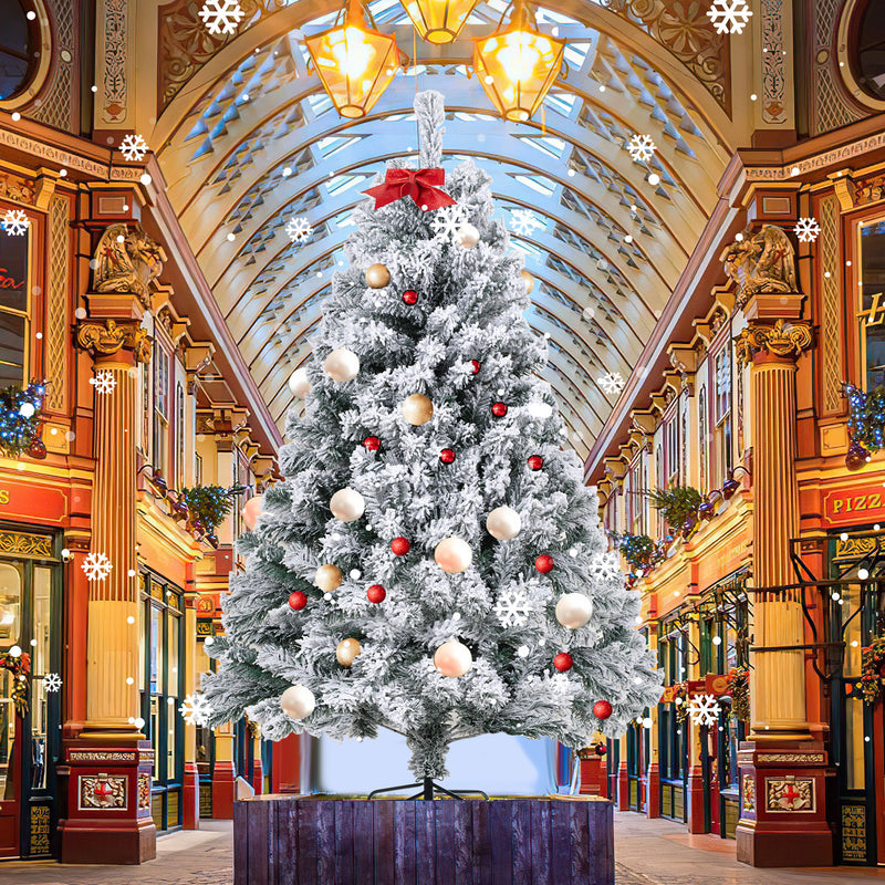 Sonnewelt Weihnachtsbaum künstlich mit Schnee