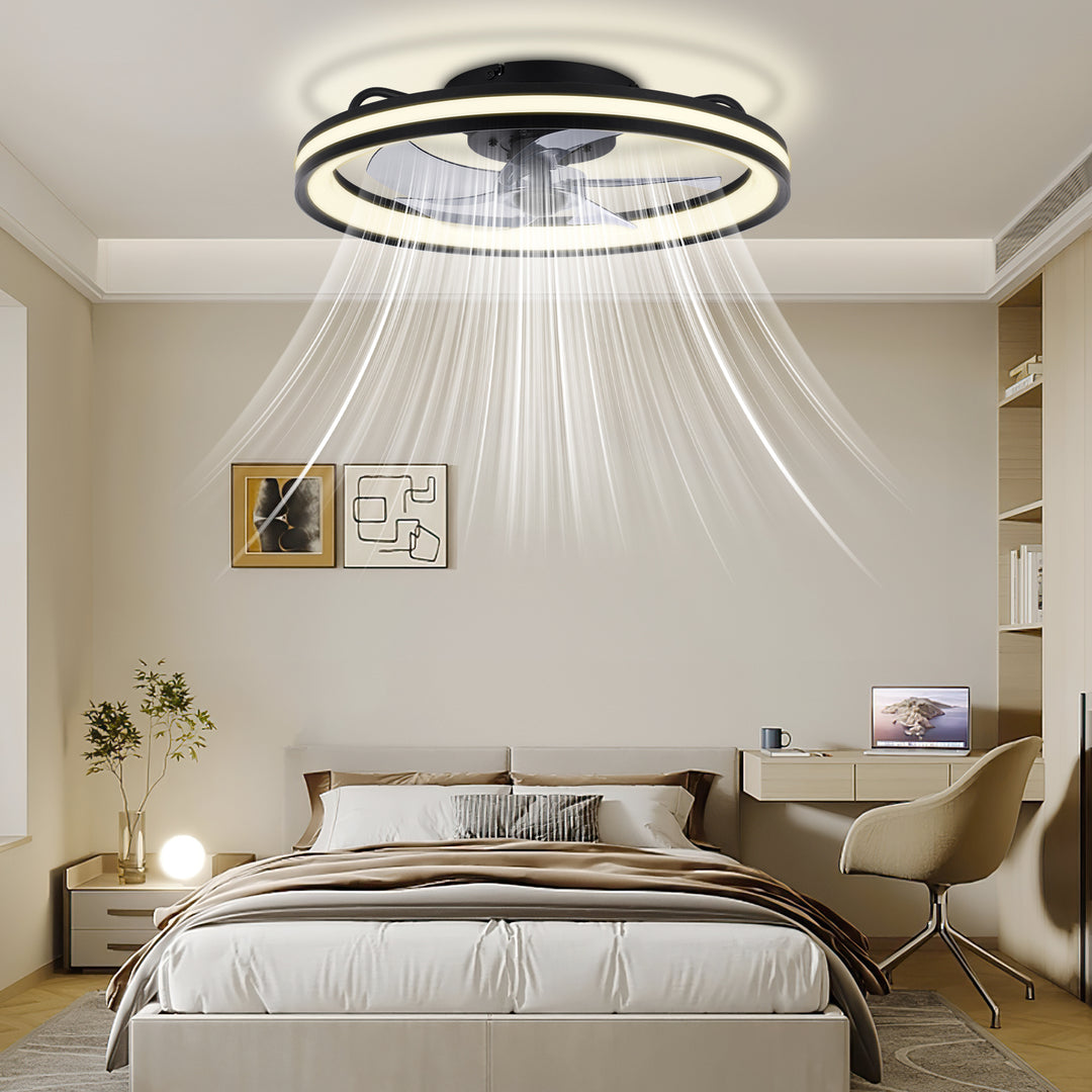 Sonnewelt Deckenventilator Ventilator mit Fernbedienung und Beleuchtung