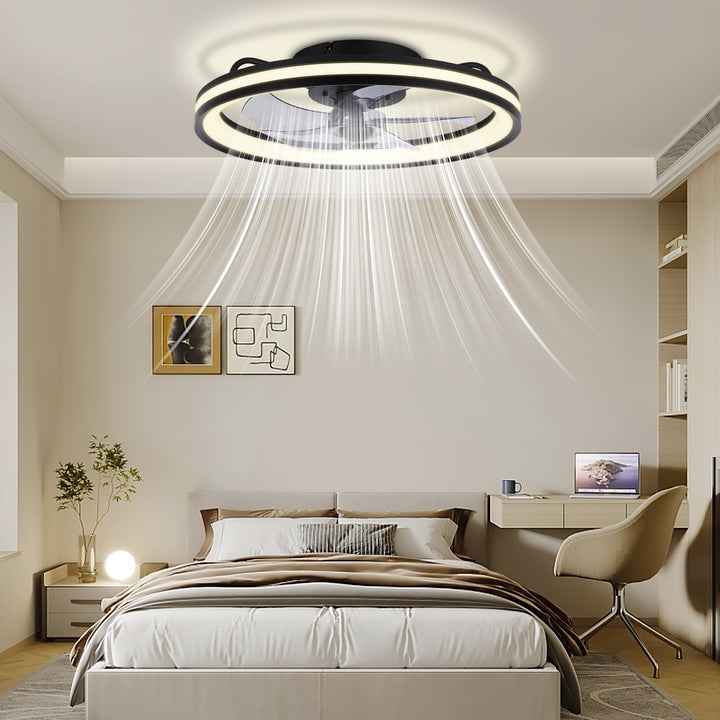 Sonnewelt Deckenventilator Ventilator mit Fernbedienung und Beleuchtung