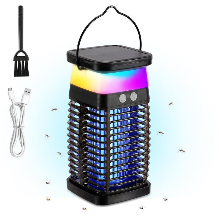 Sonnewelt Solar Mückenabwehr-Lampe UV-Licht Mückenlampe RGB