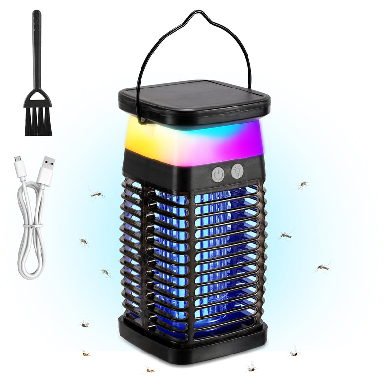 Sonnewelt Solar Mückenabwehr-Lampe UV-Licht Mückenlampe RGB