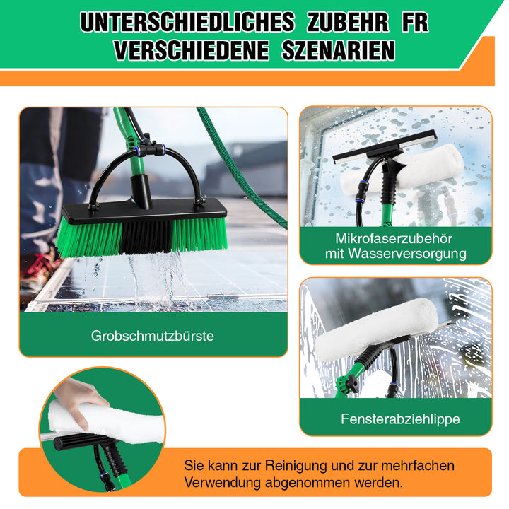 Sonnewelt Teleskop Waschbürste mit Teleskopstiel 3.6m/4.8m