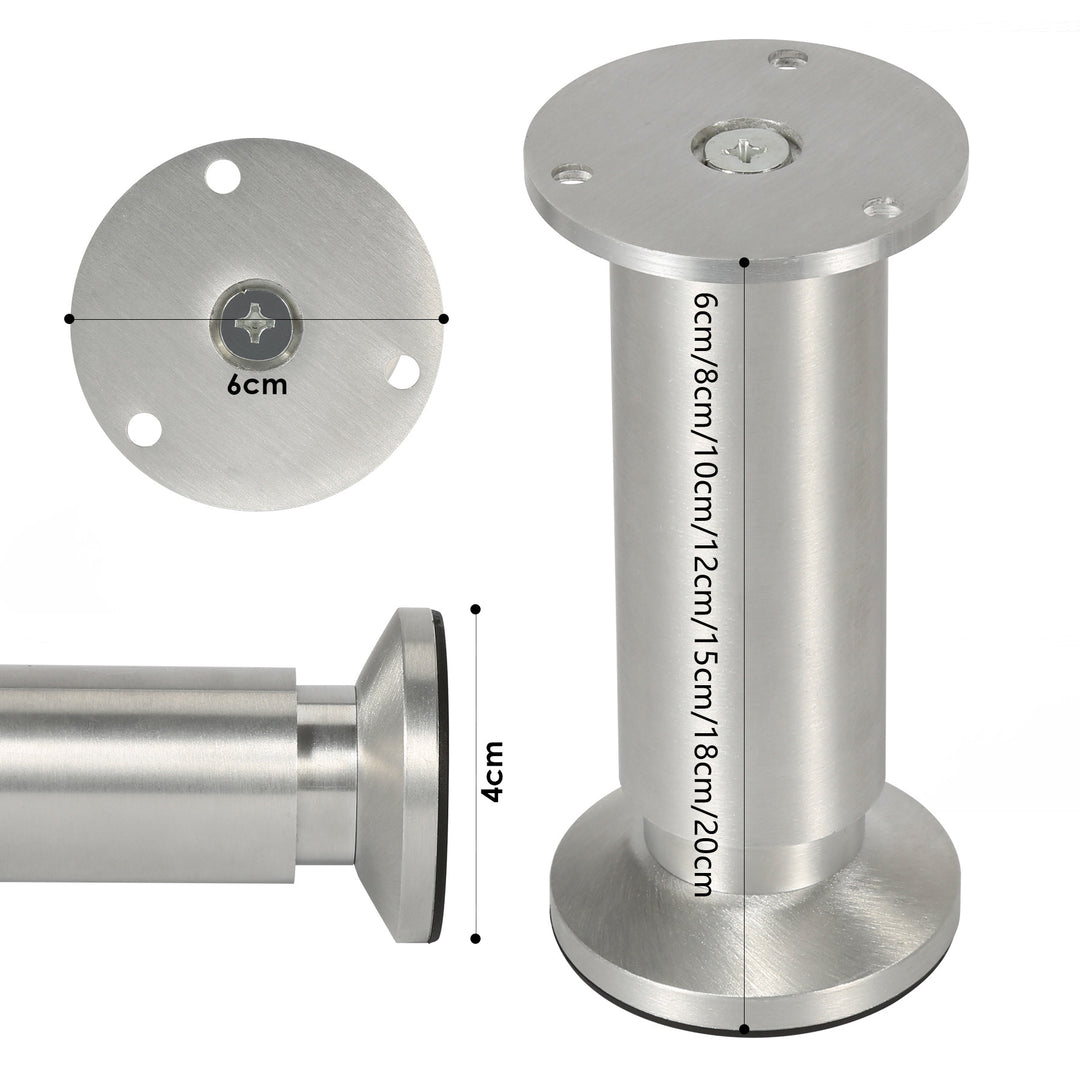 Sonnewelt 4er Set Möbelfüße Aluminium Höhenverstellbar