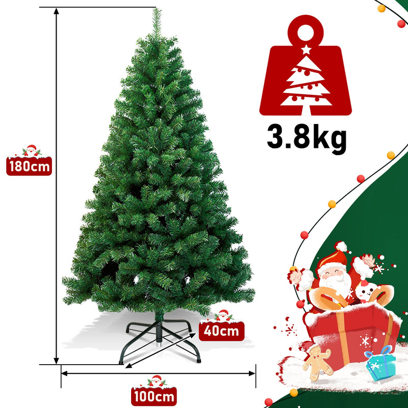 Sonnewelt Christbaum Künstlicher Weihnachtsbaum Grün/Weiß