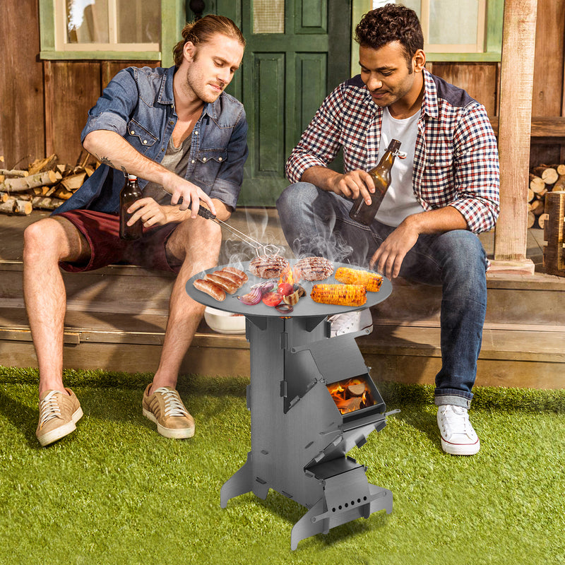 Sonnewelt rocket stove Fire cast iron stove grill plate
