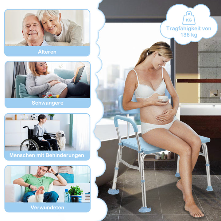 Sonnewelt Badewannensitz Duschhocker Höhenverstellbarer