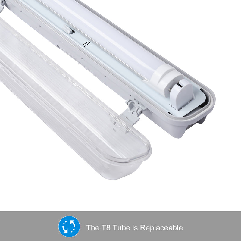 Sonnewelt LED Feuchtraumleuchte T8 150cm Kaltweiß 24W