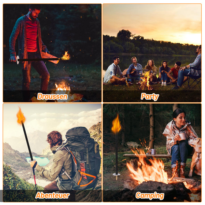 Sonnewelt wax torches torches for outdoor burning time 45 min