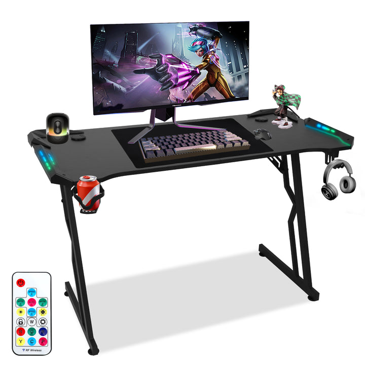 Sonnewelt Gaming Desk Gaming Table 120/140cm with LED Remote Control