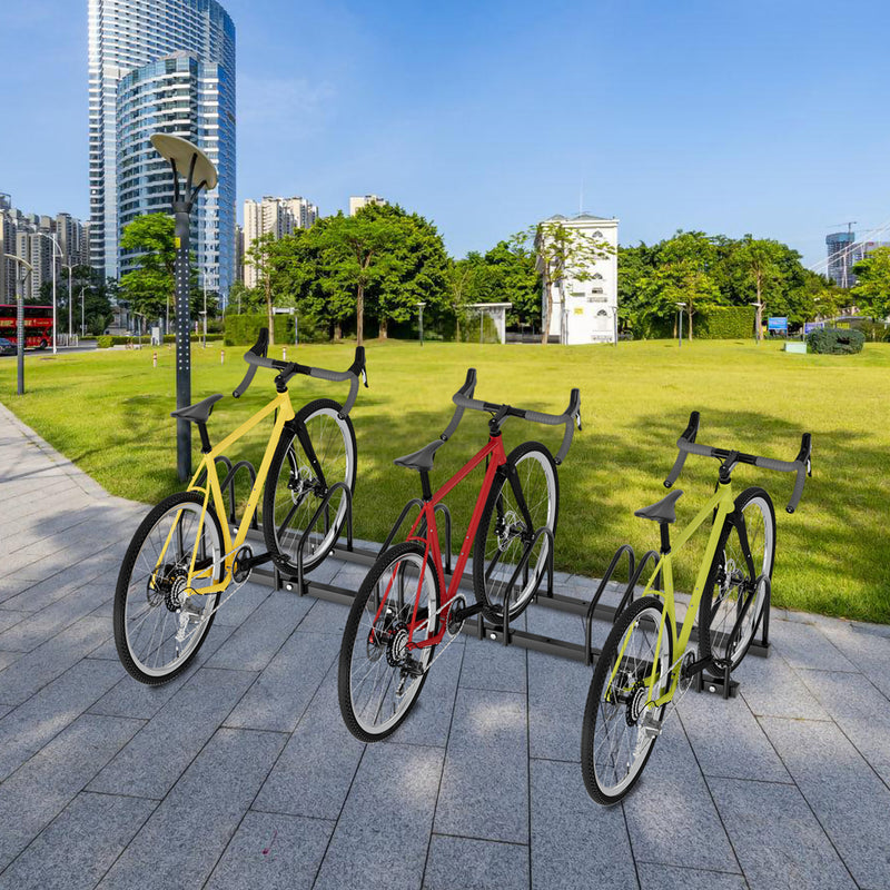 Sonnewelt Fahrradständer für 2/3/4/5/6 Fahrräder Schwarz