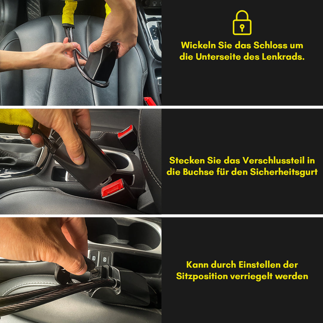 Sonnewelt Lenkradkralle Lenkradschloss für Auto