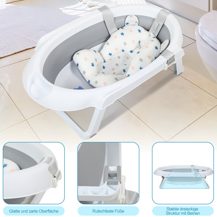 Sonnewelt Baby Bath with Stand Foldable with Thermometer