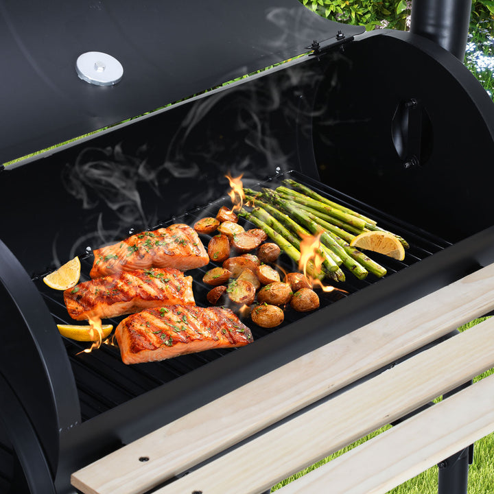Sonnewelt Holzkohle Grill BBQ Multifunktionaler mit Thermometer